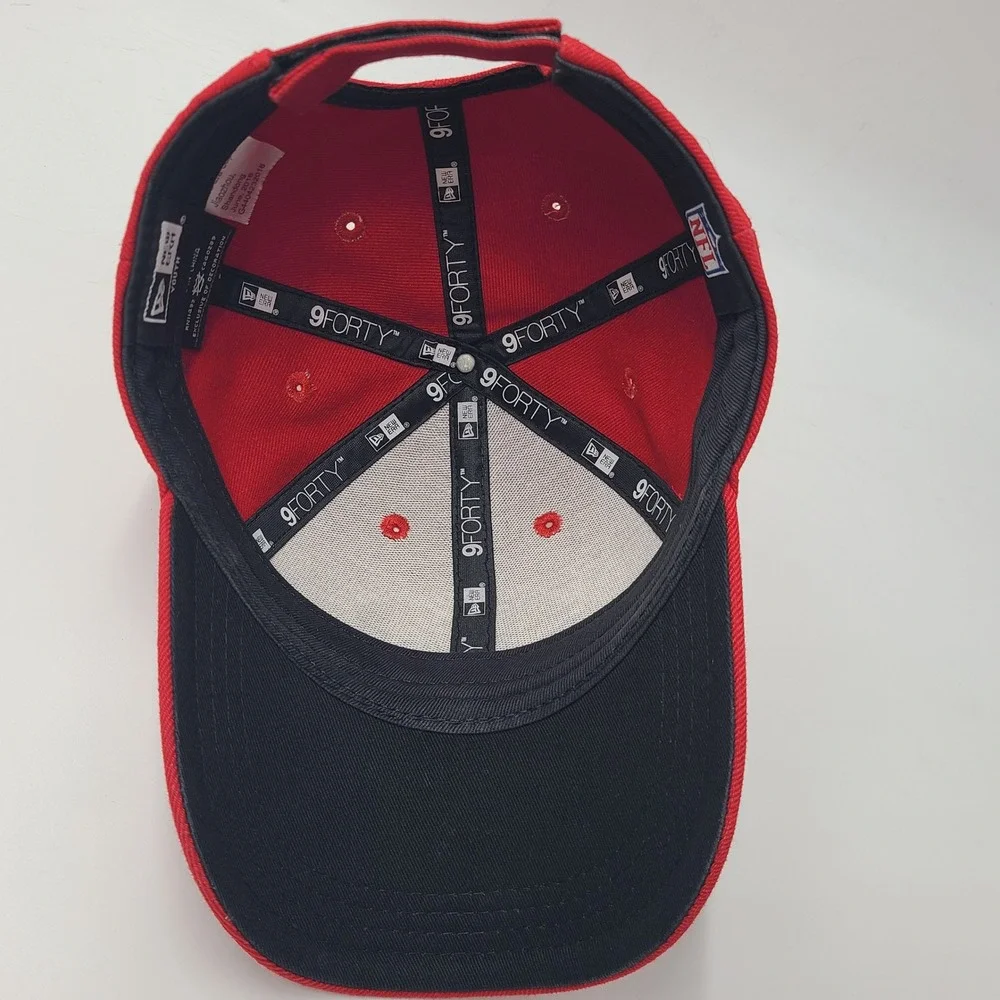 Youth San Francisco 49ers Hat Adjustable New Era 9Forty Red NFL Football Boys